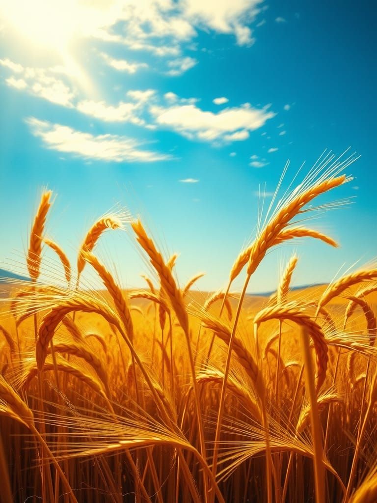 Windy Wheat Field