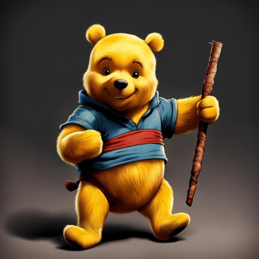 Wolverine as Winnie the Pooh Cartoon