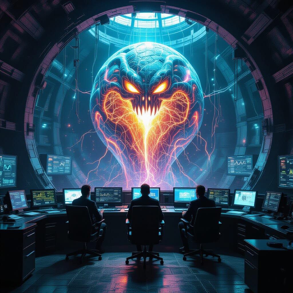 Secret Command Center Inside Living Tech Organism