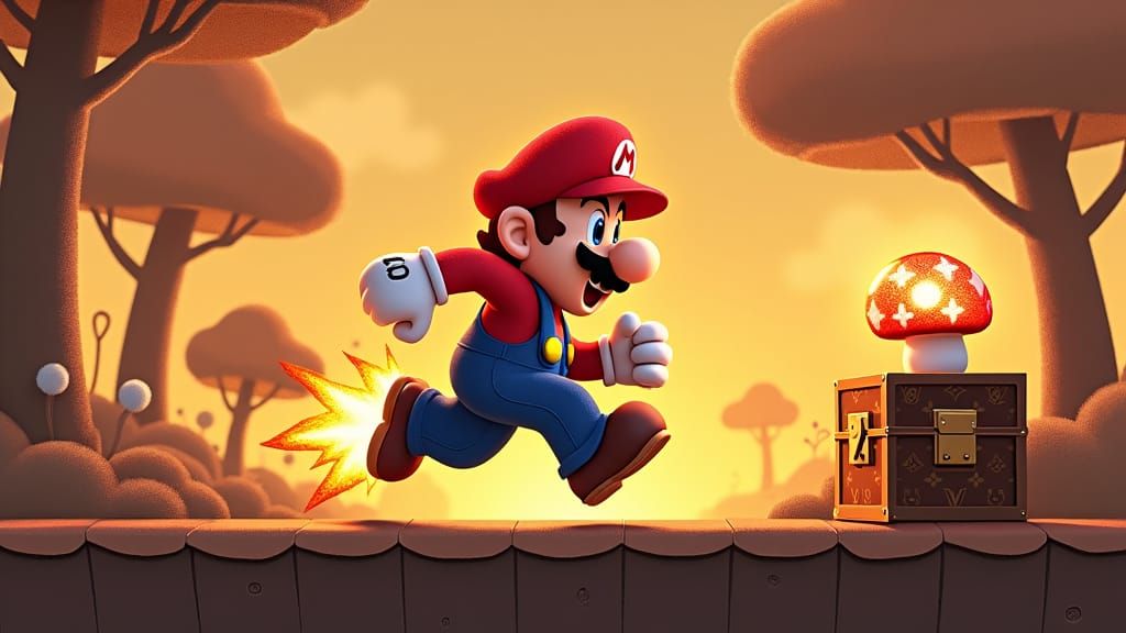 Mario Run in Luxe 16-bit Style