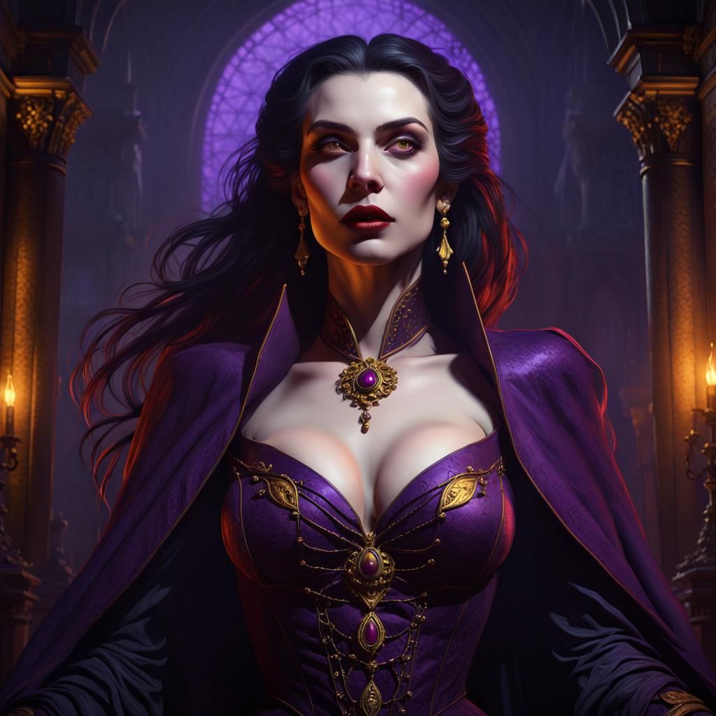 The beautiful dracula woman