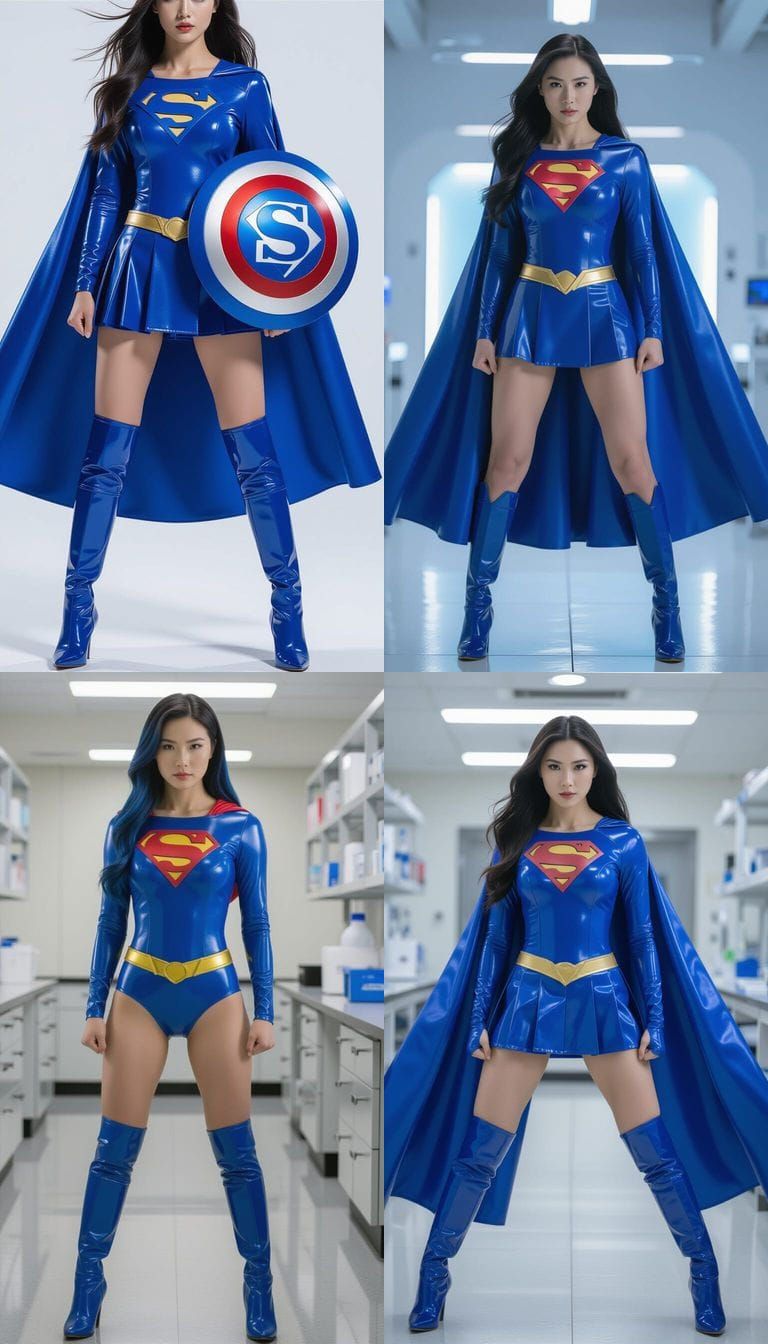 Chinese Superwoman Lan Xing in Cinematic Portrait