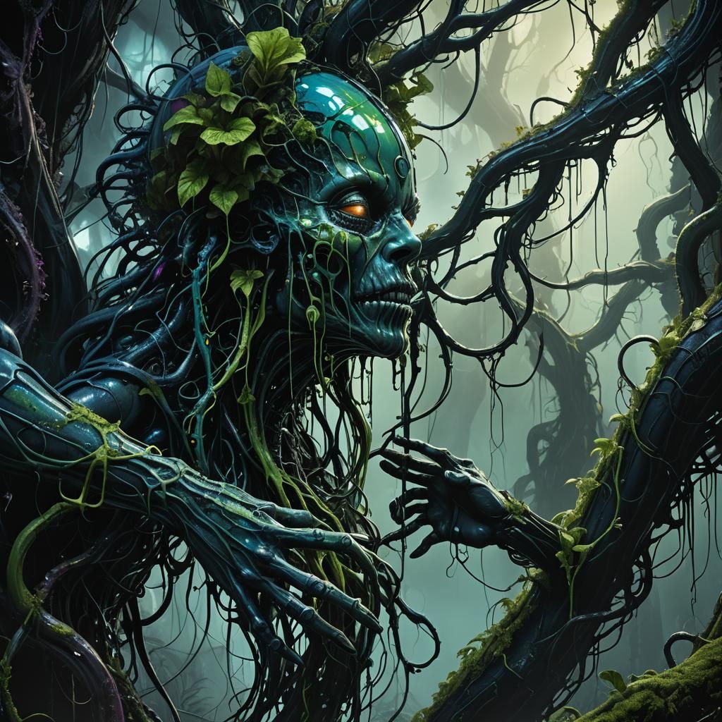 Eerie Acid Plant Melts Flesh in Dark Forest