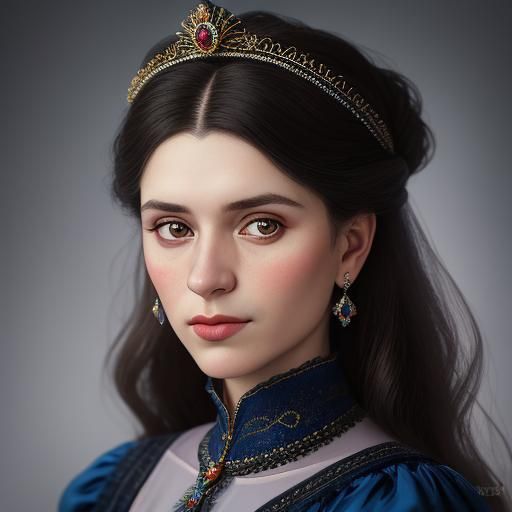 Princess Anastasia Holszanska: Feudal Era Portrait