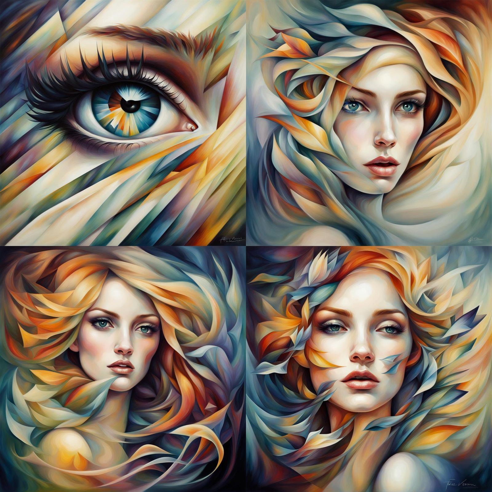 Geometric Abstraction in Varini Escher Style