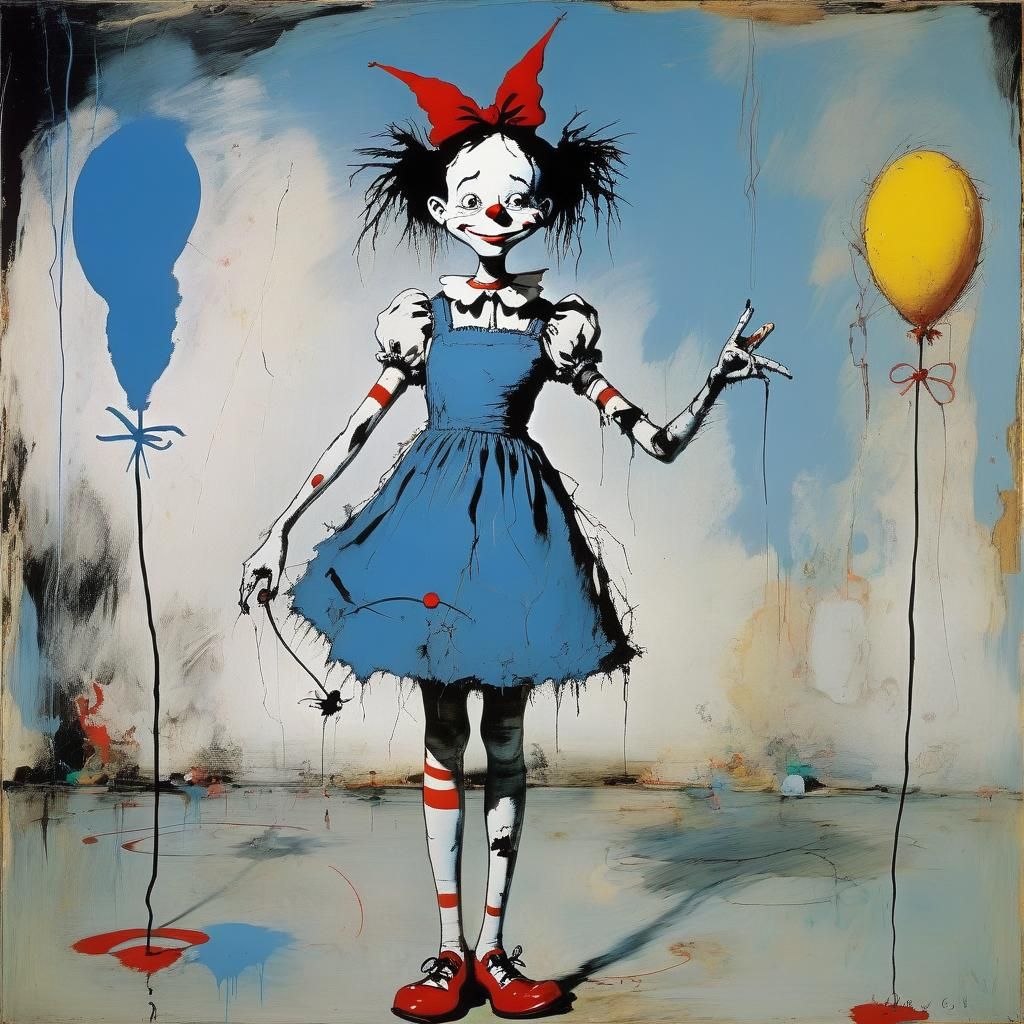 Dorothy Gale in Surrealist-Abstract Style