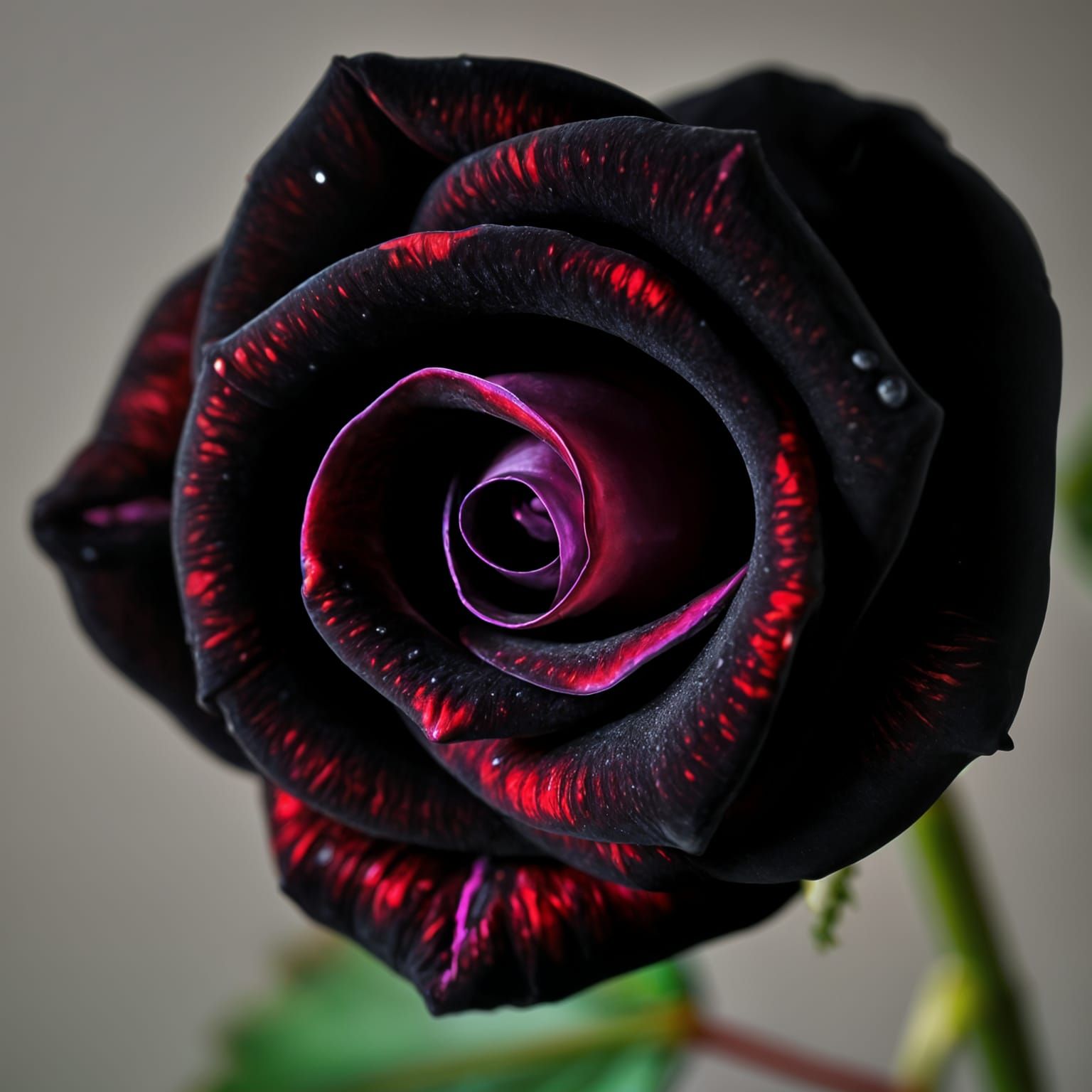 Stunning Rainbow-Colored Rose in Close-Up