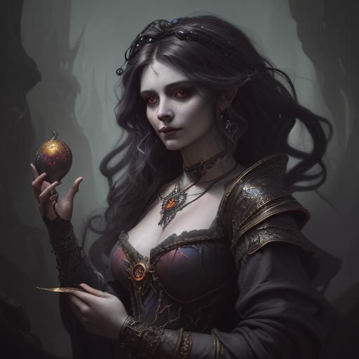 Villainess Sorceress: Baroque and Renaissance Oil Painting