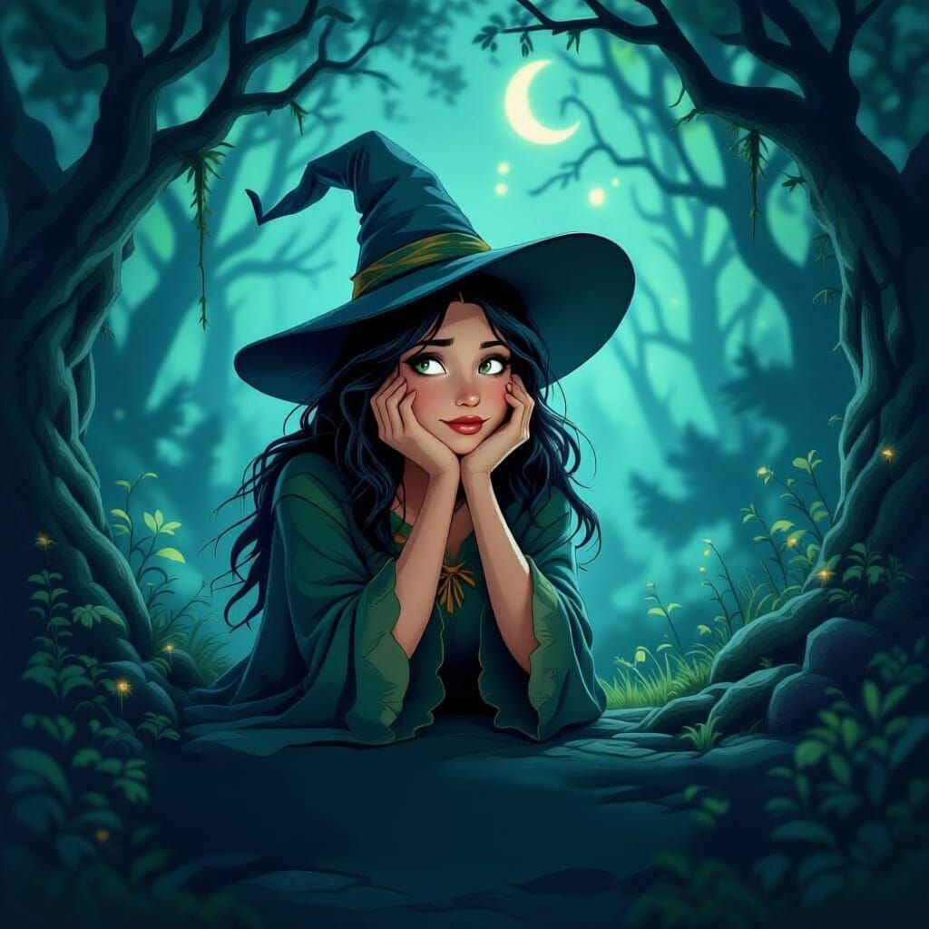 Clumsy Good Witch Contemplates Dark Thoughts