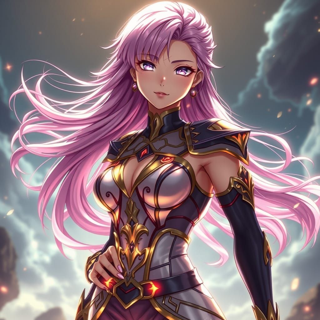 Epic Fantasy Goddess in Hyper-Realistic Anime Style