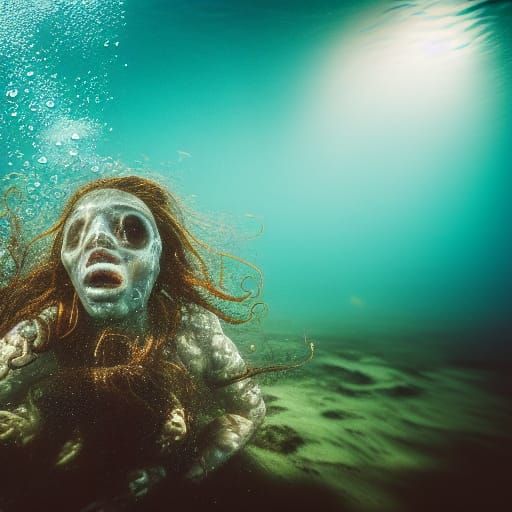 Underwater Horror Captured with Natural Lighting