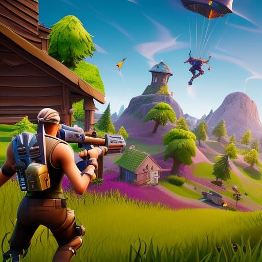 Fortnite Detailed Matte Painting in Unreal Engine 5