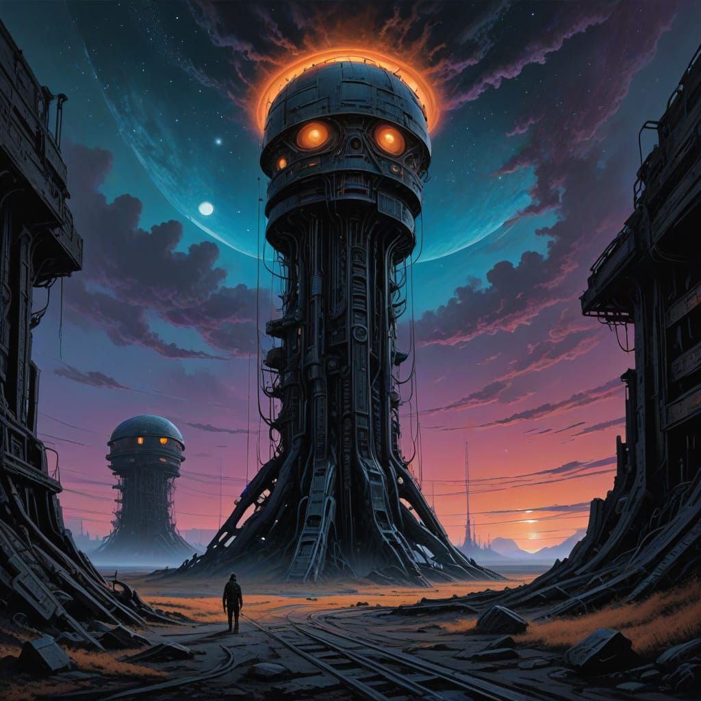 Space communication tower