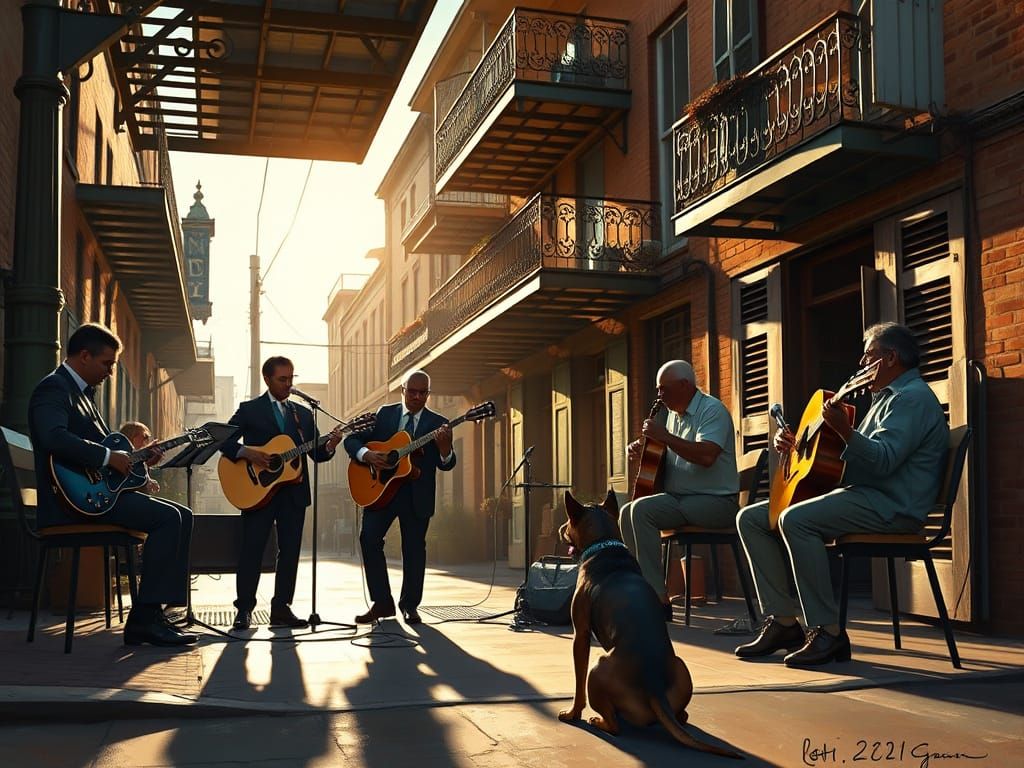 Soulful Street Corner Quartet in New Orleans