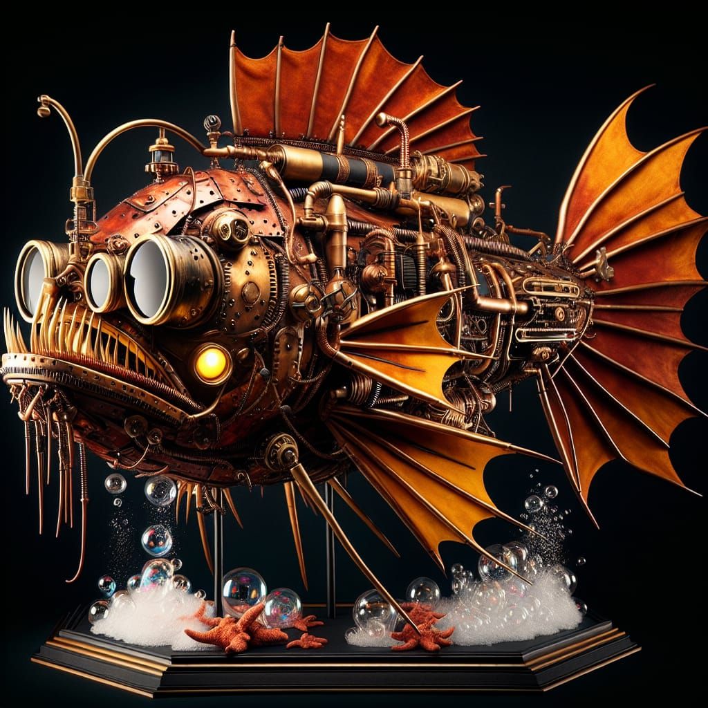 Steampunk Angler Fish Masterpiece
