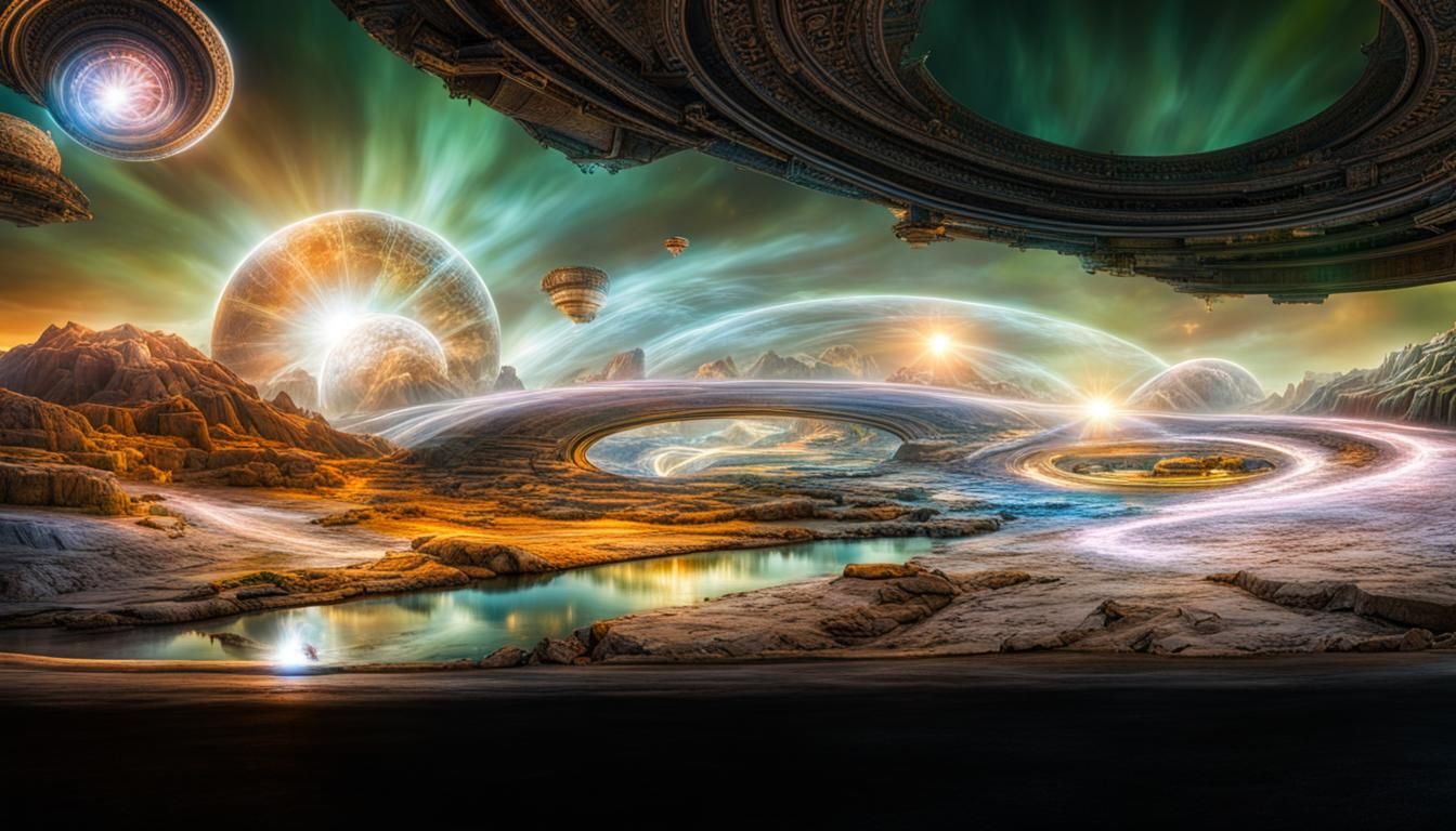 Interdimensional Portal to Enlightenment: Hyperrealistic HDR...