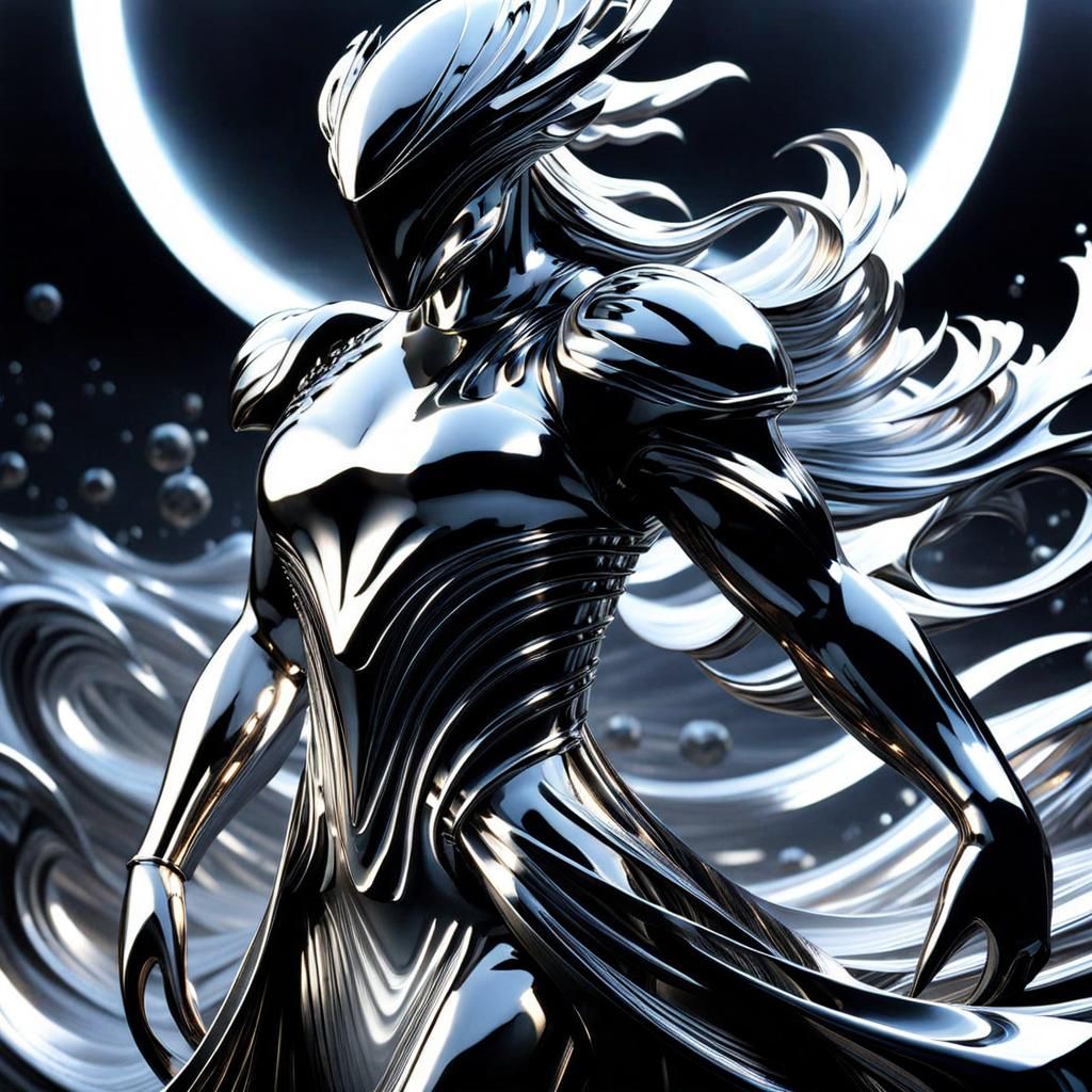 Dramatic Liquid Metal Elemental in Unreal Engine