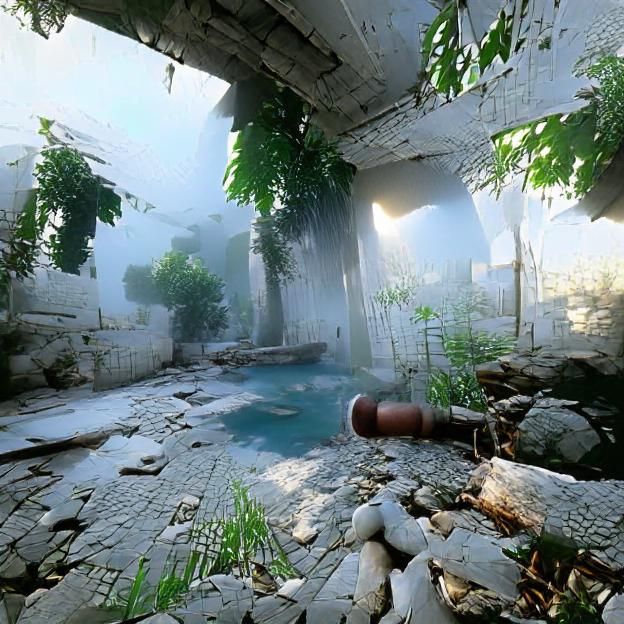Nostalgic Video Game Scene Rendered in CryEngine