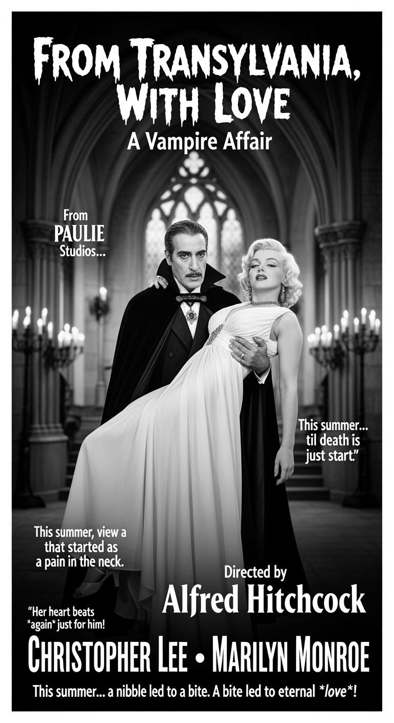 1930s Gothic Vampire Romance Movie Poster
