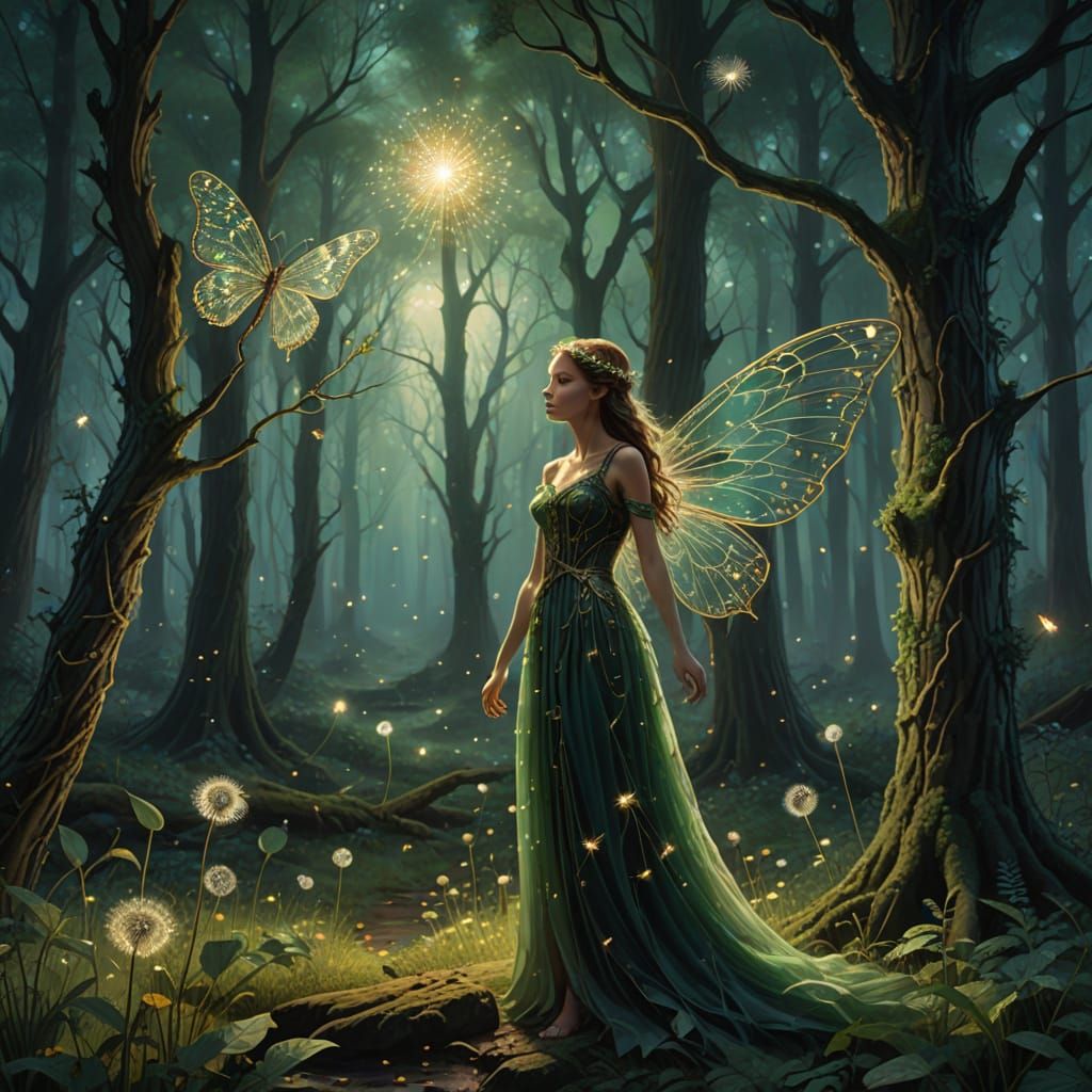 Ethereal Fairy in Primeval Forest