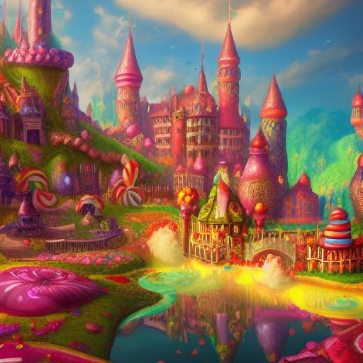 Candy Kingdom on Candy Island: Fantasy Concept Art