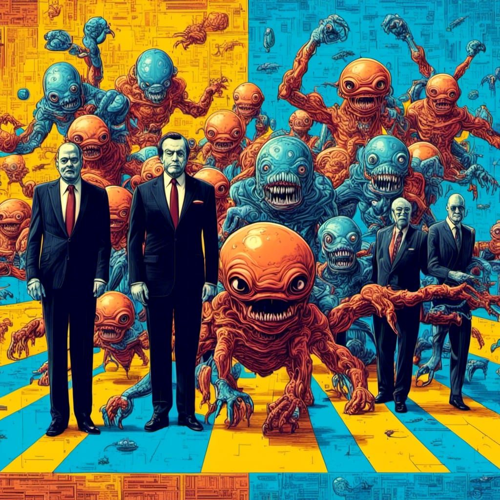 The Aliens Working with the CIA are actually Hamburger Monsters