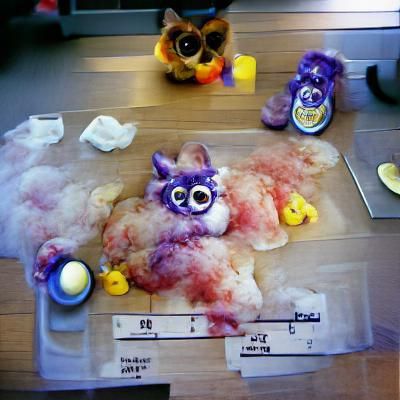Furby Autopsy: A Crime Scene Photo