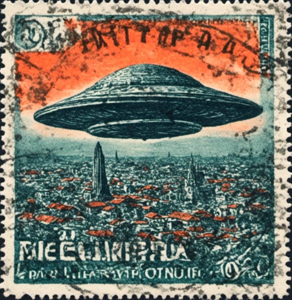 UFO stamp