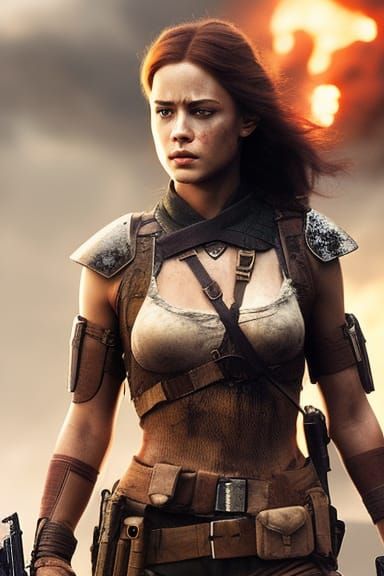 Post-Apocalyptic Warrior Girl 140
