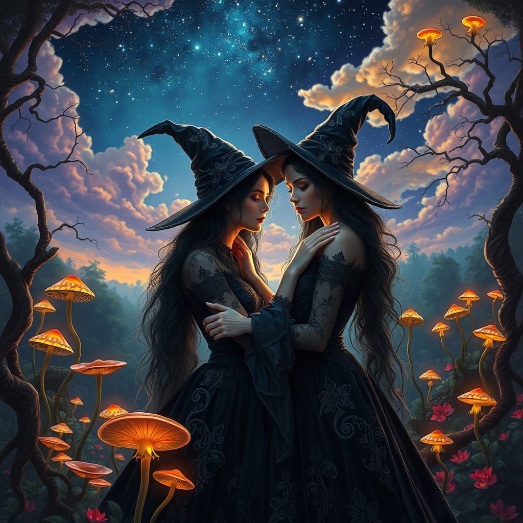 Ethereal Witches in Enchanted Victoriana