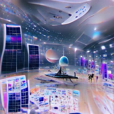 Futuristic Space Scene