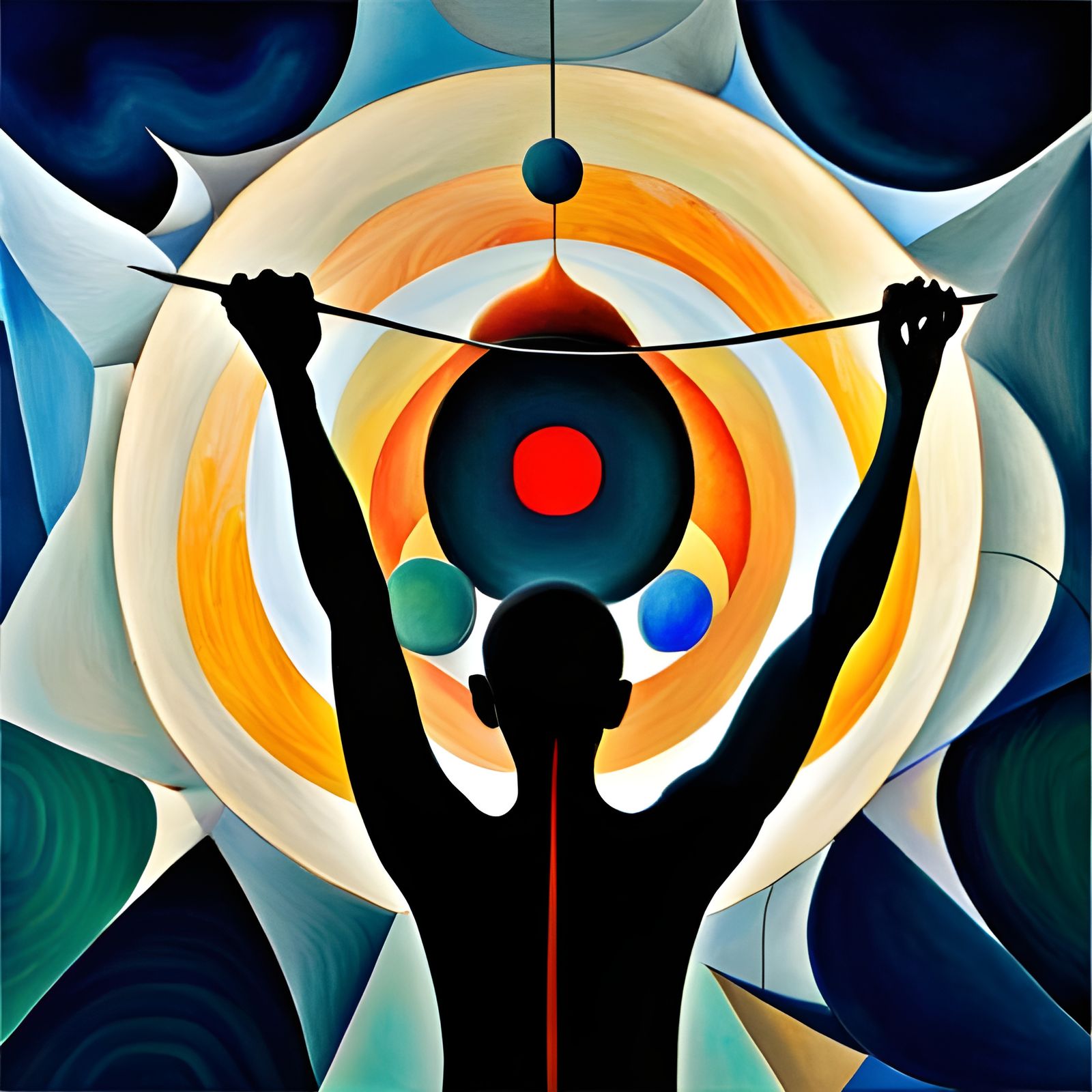 Surreal Celestial Abstract Art in Hyper-Detailed Rendering