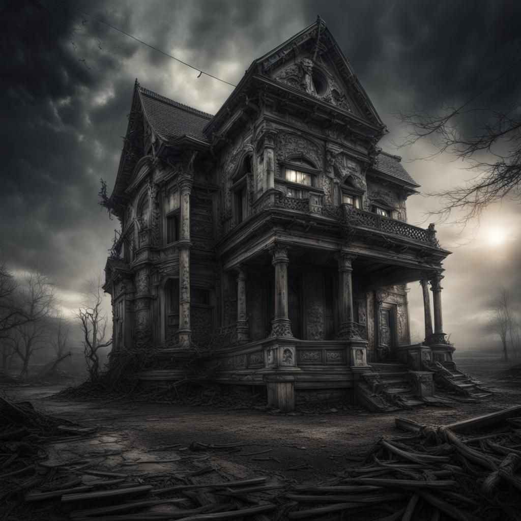 Eerie Atmospheric Place in Hyperrealistic Style