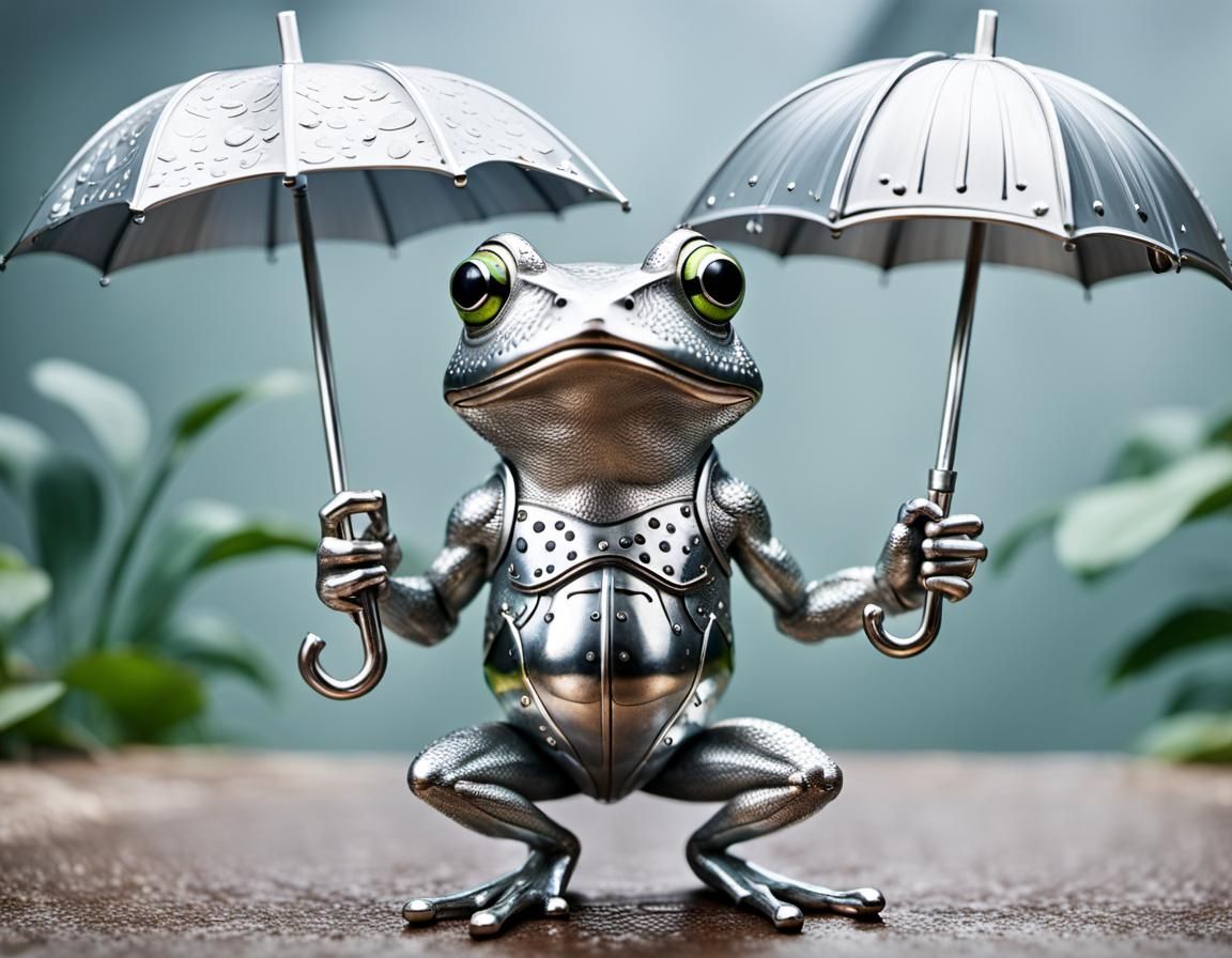 Muscular Silver Frog in Synchronized Chaos