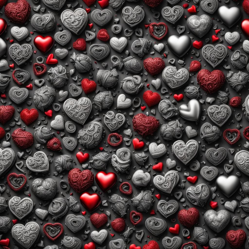 Red Heart: A Hyperrealistic Vision of Love