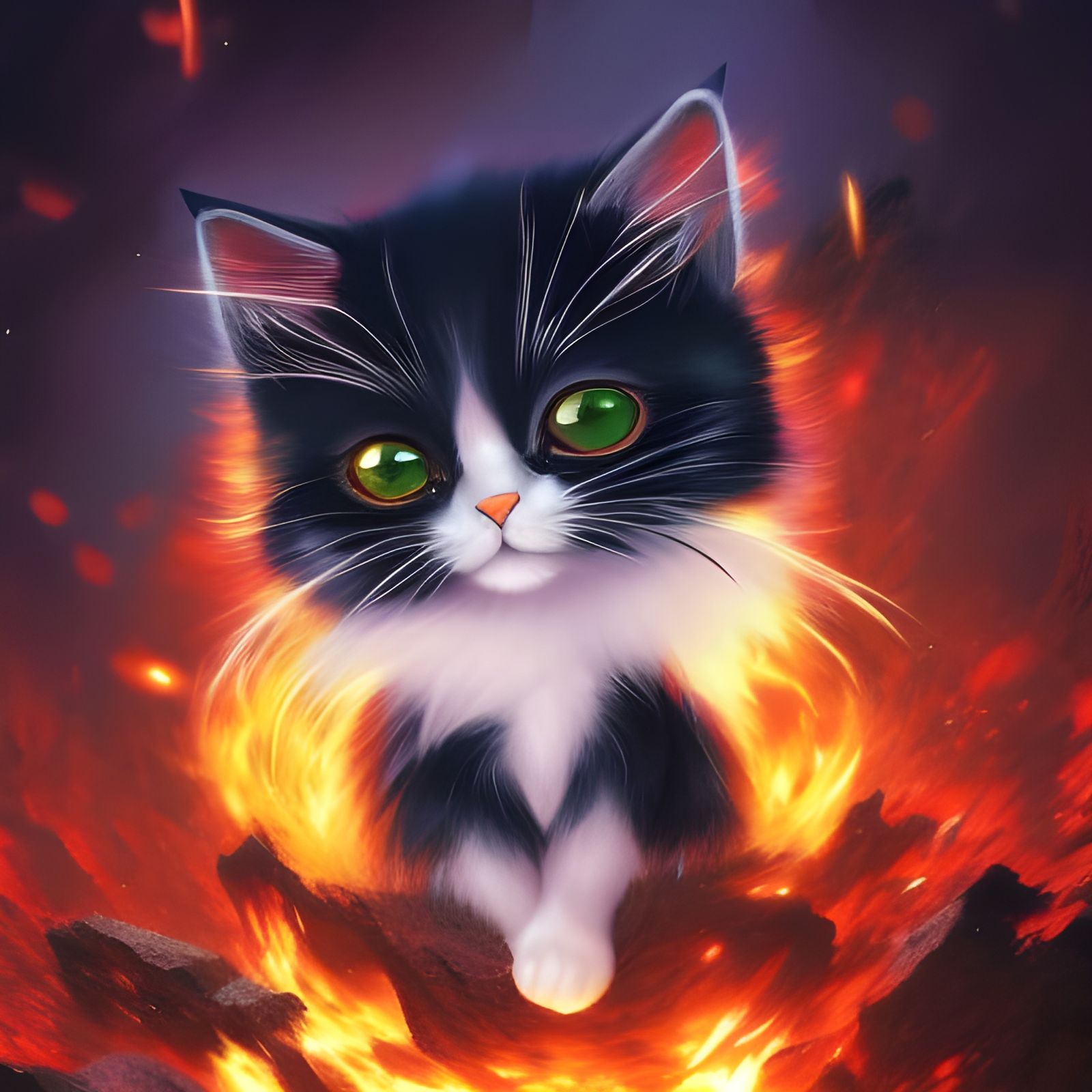 Chibi Style Kitten from Hel.