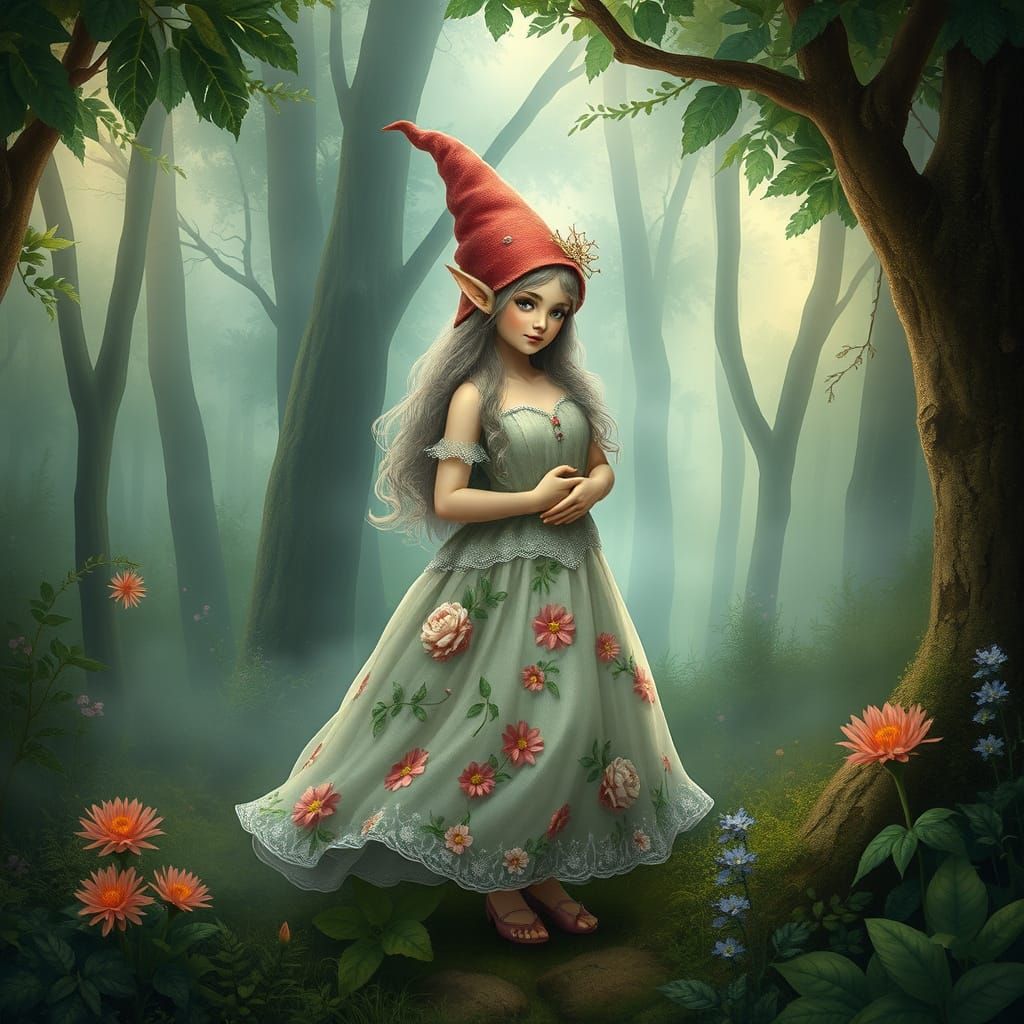 Enchanted Forest Whimsy in Ethereal Light