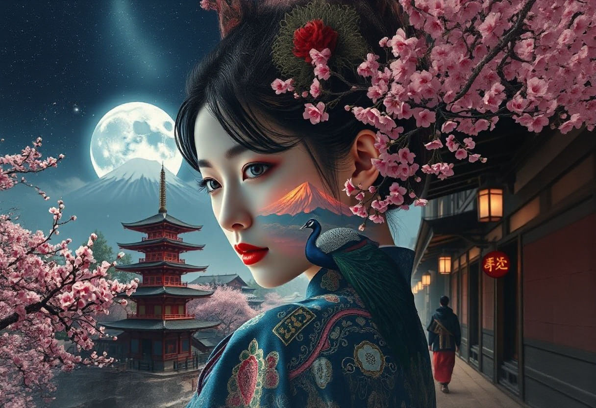 Sakura Nights in Japan