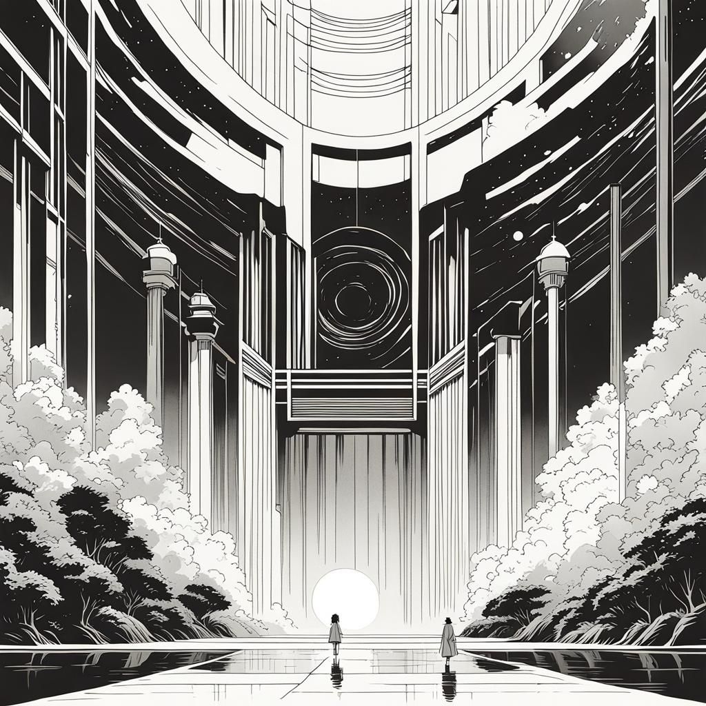 Genesis Chapter One: Minimalist Anime Comic Art