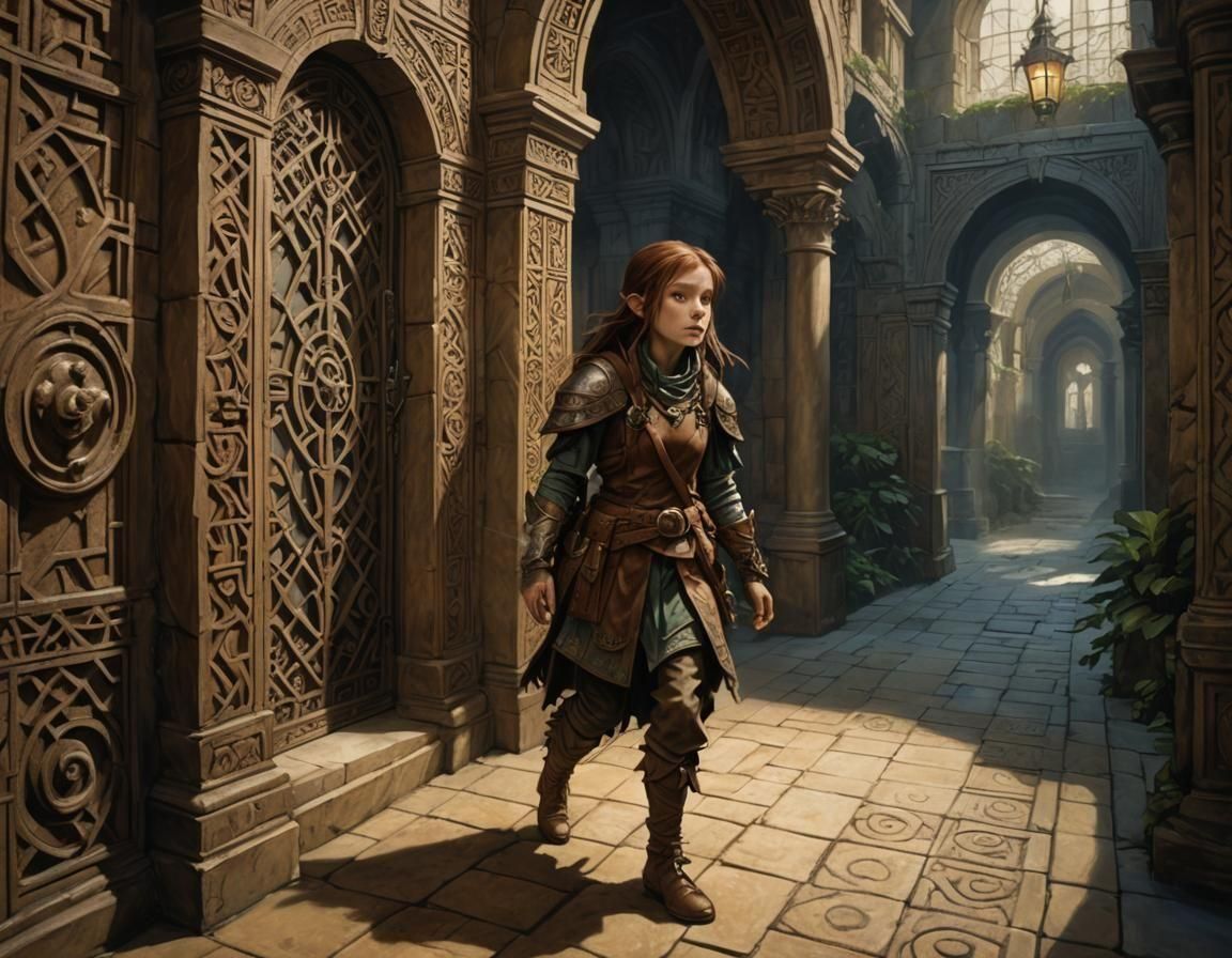 A young House Brownie adventurer explores the Palace of the Maze #5