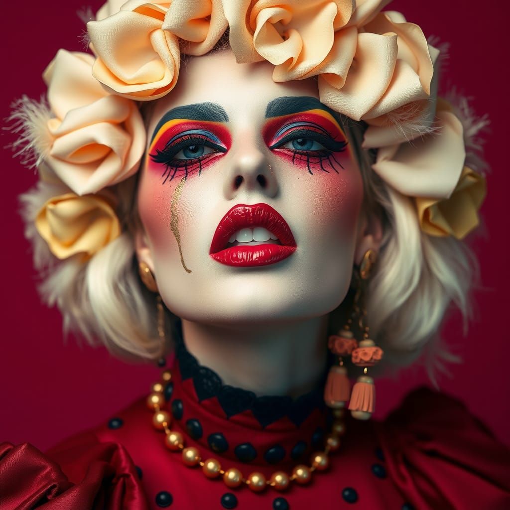 Vibrant Portrait Inspired by Hyperreal Fashion Photography