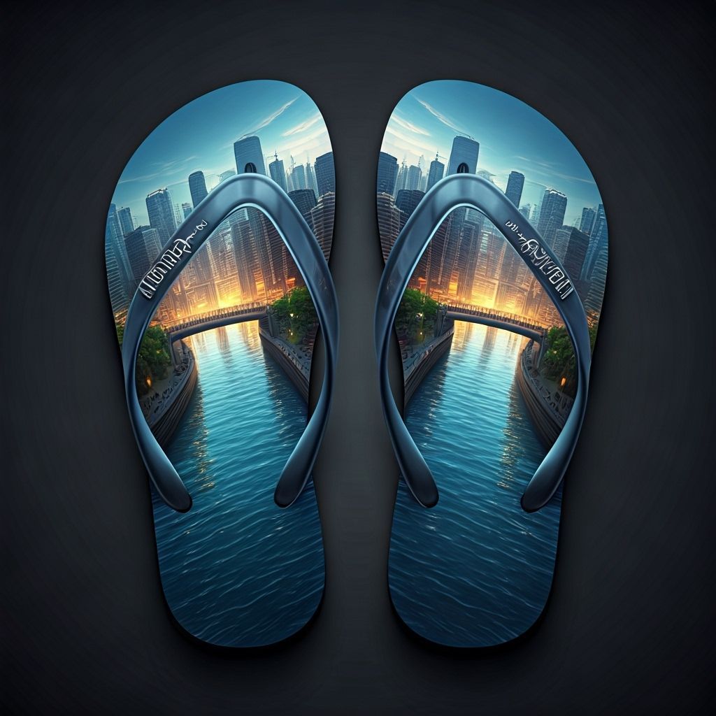 Flip-Flop Miniature Cities in Hyper-Realistic 8K