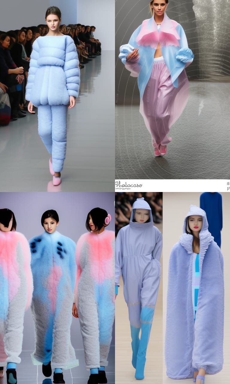 Cloud Fabric Fashion on the Catwalk