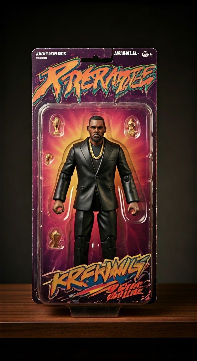 Mint Condition R. Kelly Action Figure in Cyberpunk Packaging