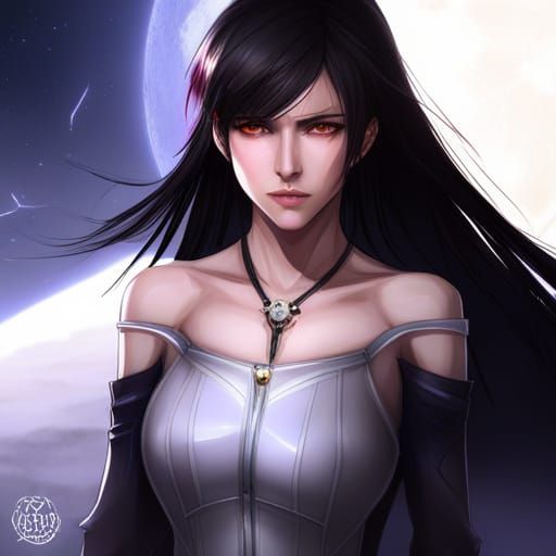 Rukia in Lightning with Black Butterfly Portrait