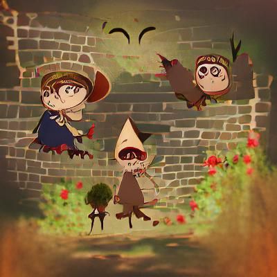 Over the Garden Wall Inspired Scene