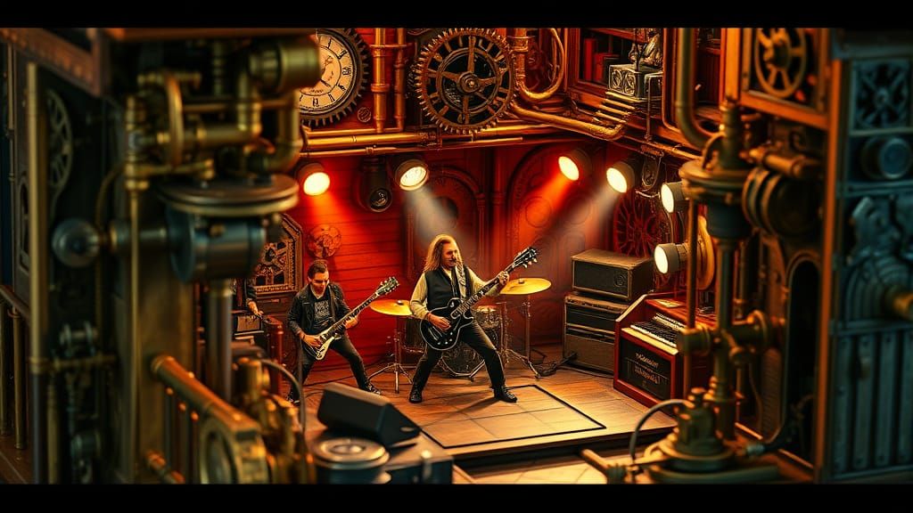 Steampunk Dollhouse: Motorhead Rock Band in Cinematic Film S...