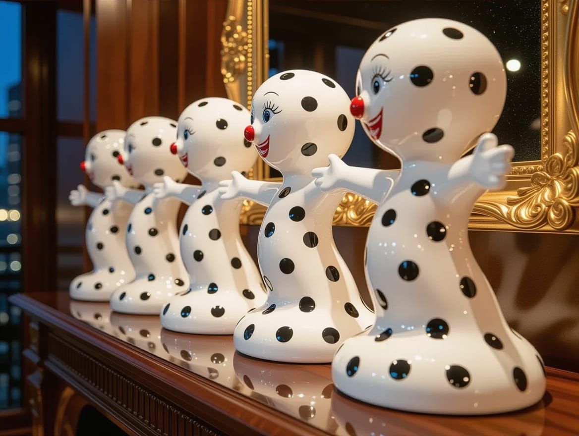 Polka Dots and Jive Stripes Dazzling Gum Sculpture