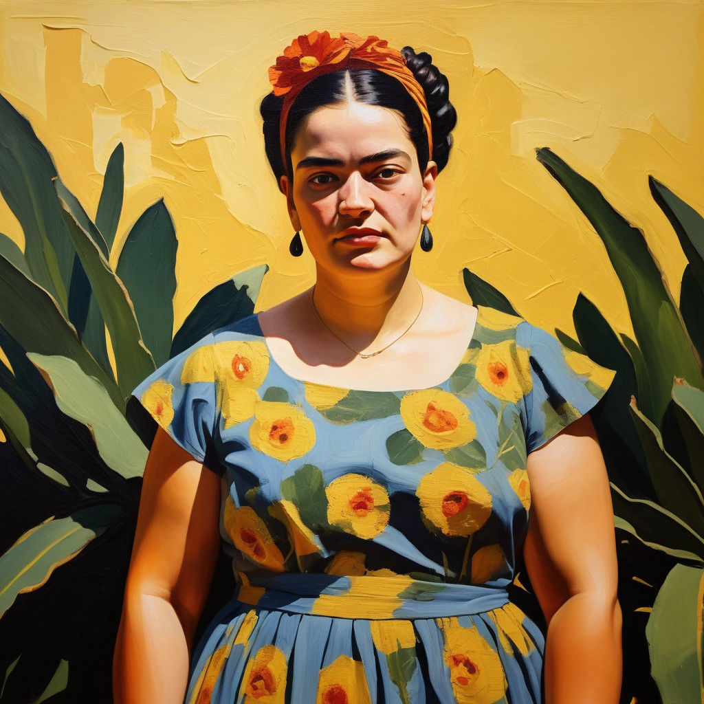 Woman in Warm Yellow Sundress in a Sunlit Garden