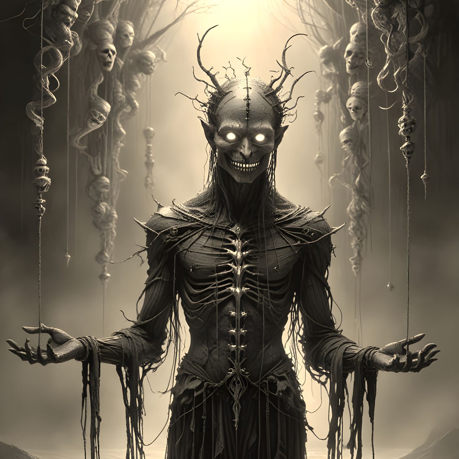 Mysterious Puppeteer Masterfully Conducts Silent Dance